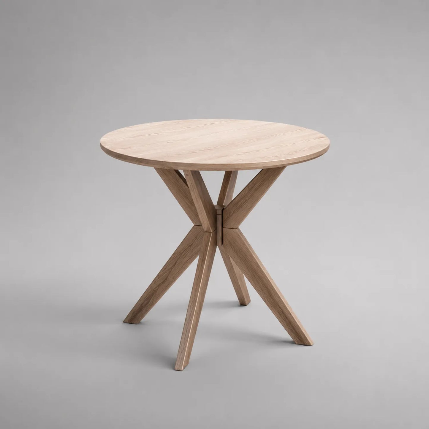 Runder Esstisch aus Eichenholz 80 cm