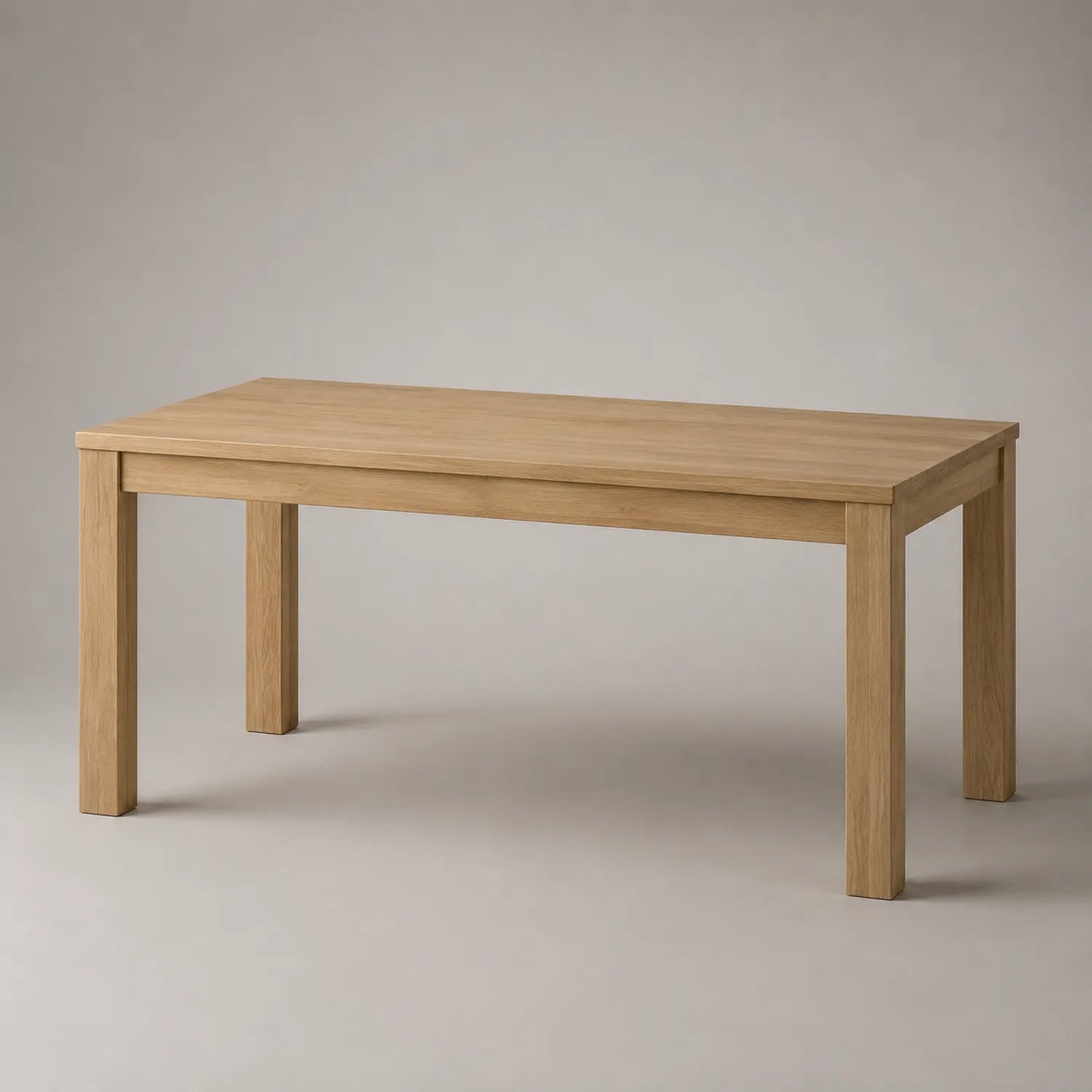 Rechteckiger Eichen Holztisch 180cm natur