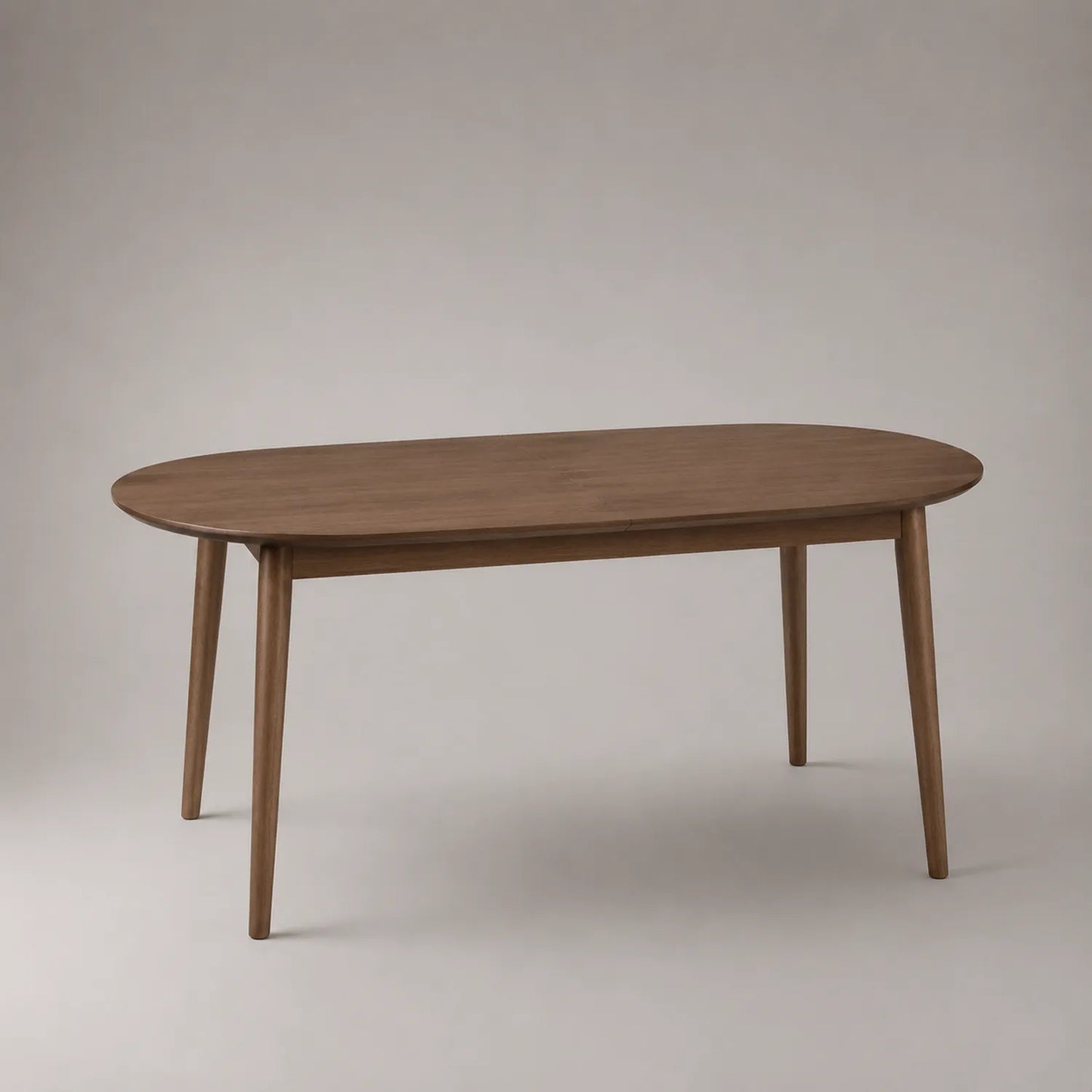Ovaler Esstisch aus Walnussholz 180x90x75cm