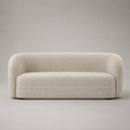 3-Sitzer Sofa Bouclé Stoff Creme 210x90x75 cm