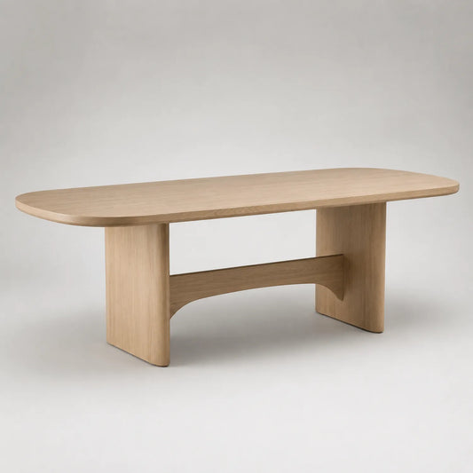 Esstisch Holz Eiche Oval 200x100x75 cm