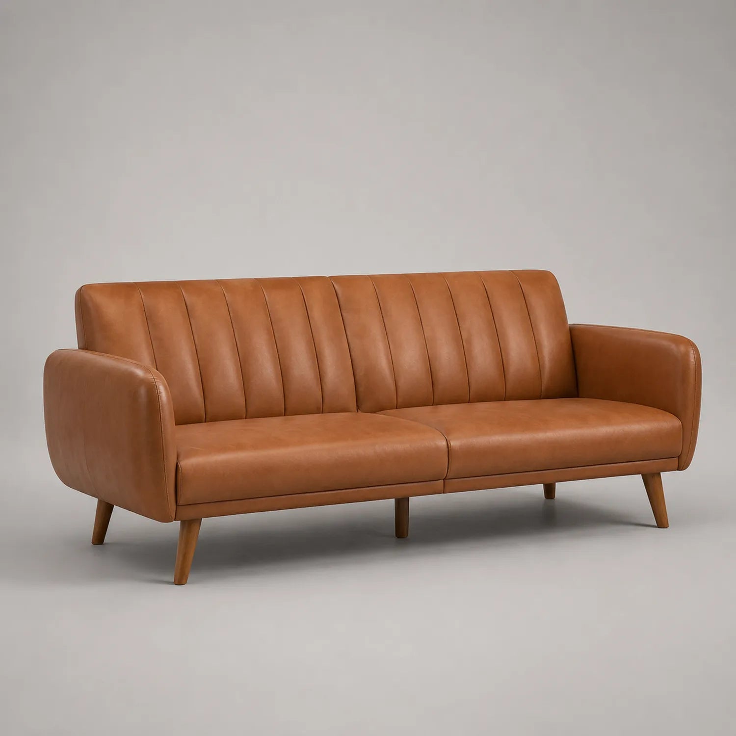 Dreisitzer Sofa Leder Braun 210cm