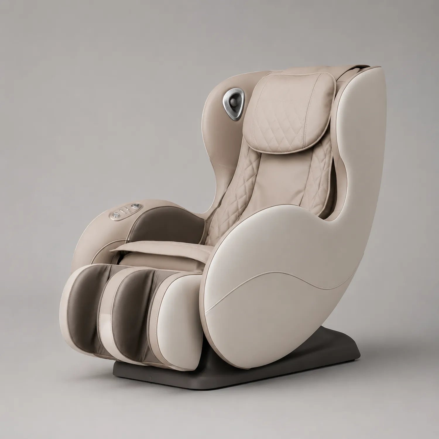 Massagesessel PU-Leder Creme-Beige 120x75x85cm