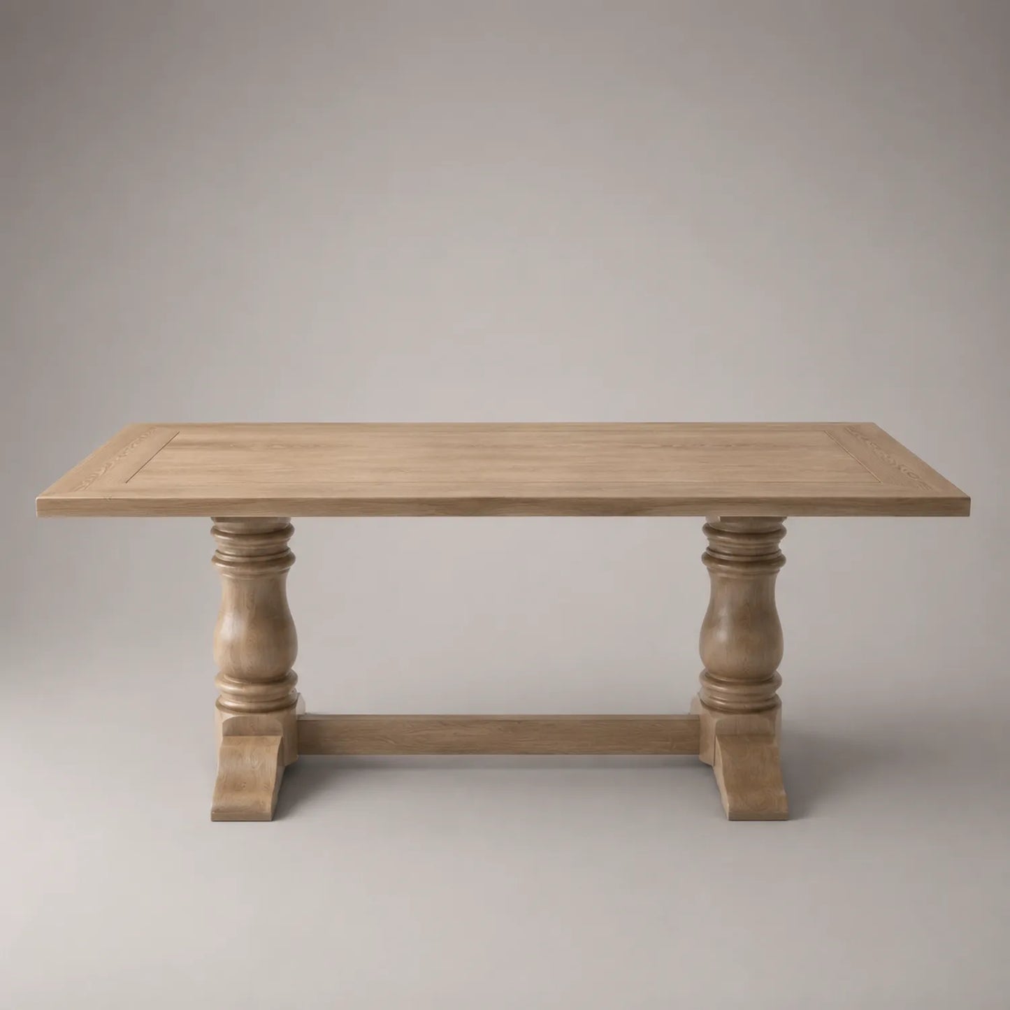 Massivholz Tisch Rechteckig Eiche Natur 200x100x75cm