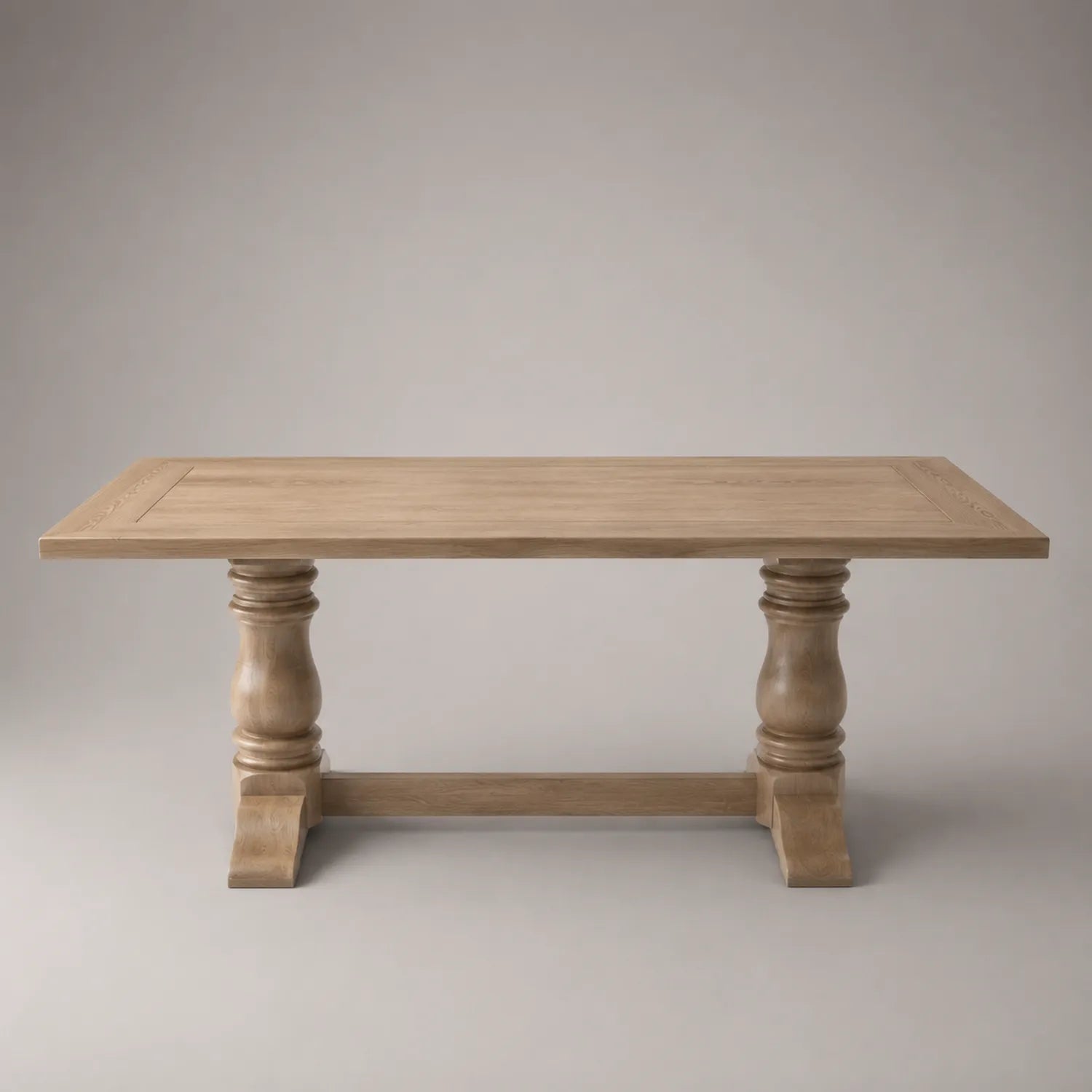 Massivholz Tisch Rechteckig Eiche Natur 200x100x75cm