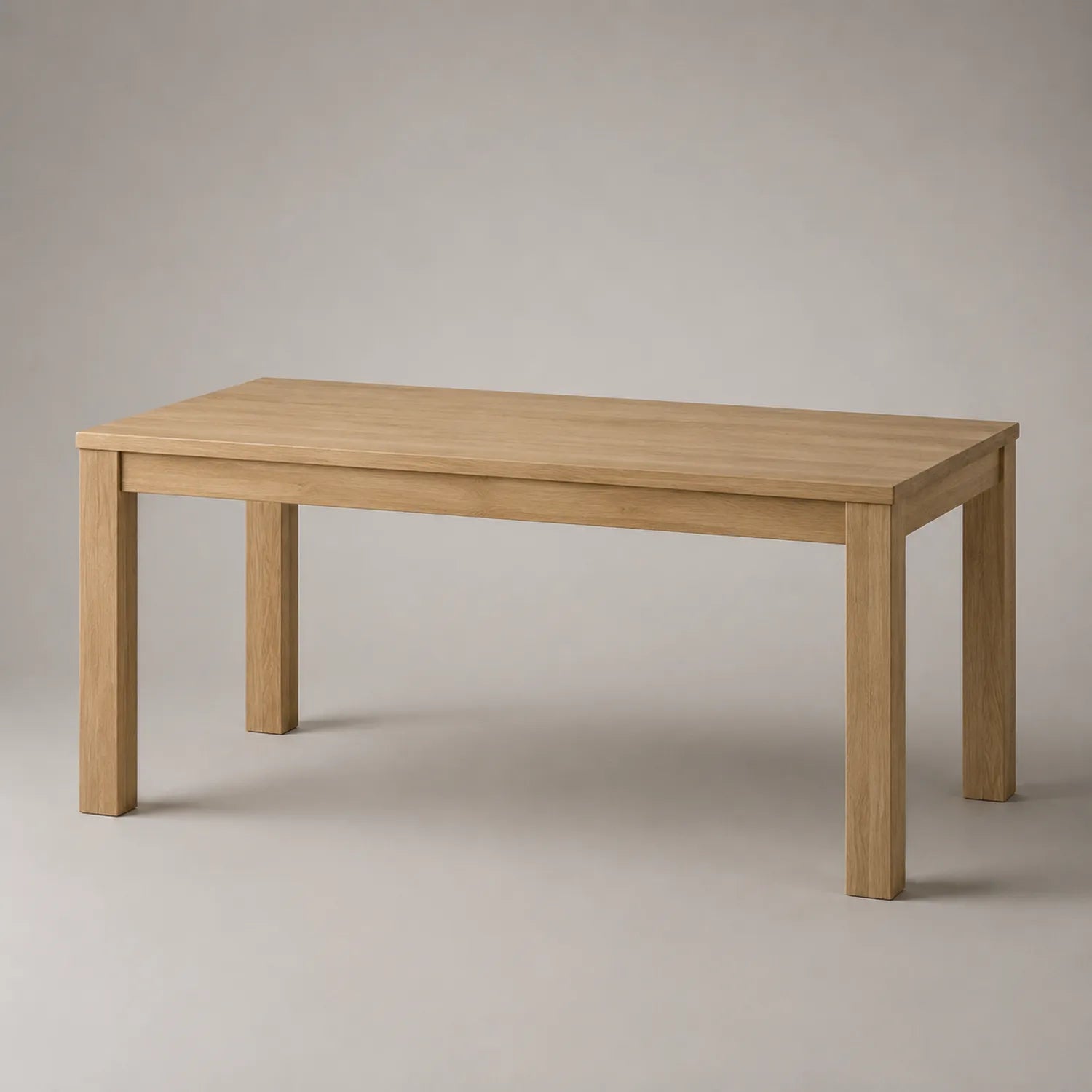 Rechteckiger Eichen Holztisch 180cm natur