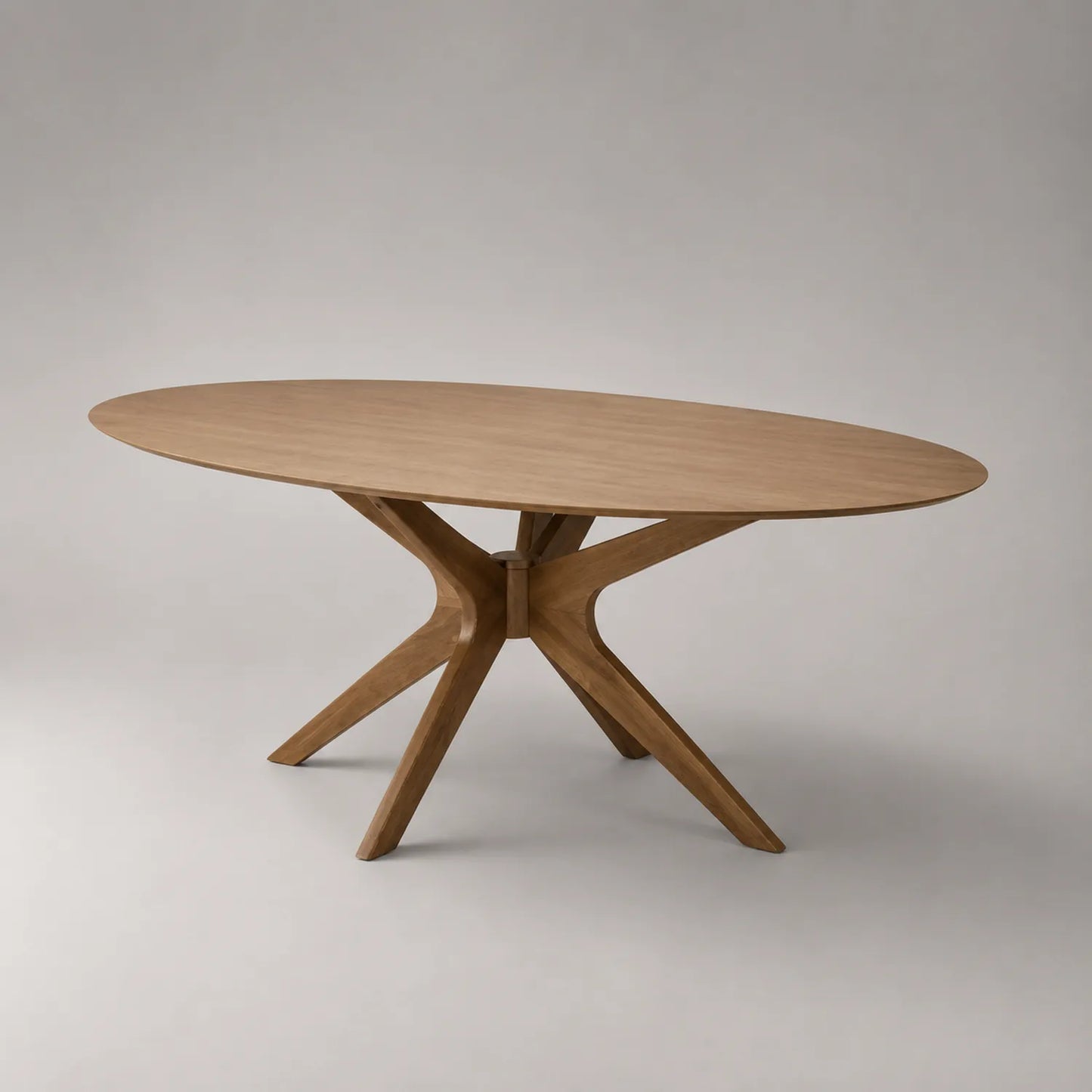 Ovaler Esstisch aus Holz 200x100x75cm