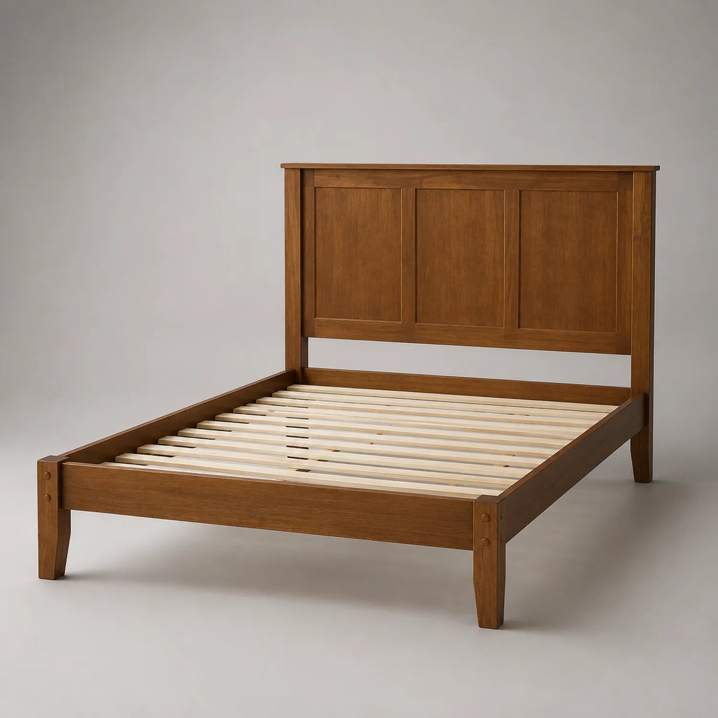 Massivholz-Bett 200x140 cm Braun