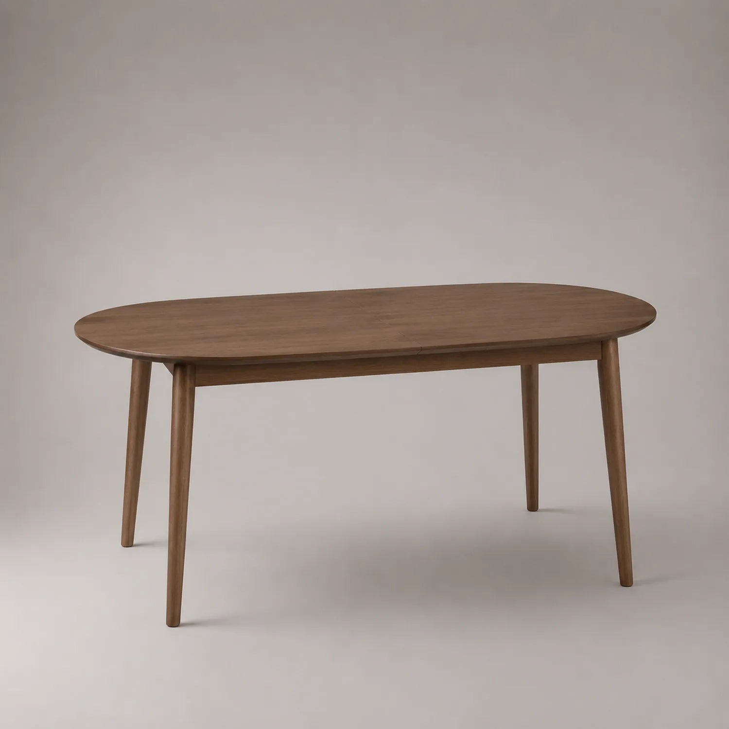 Ovaler Esstisch aus Walnussholz 180x90x75cm